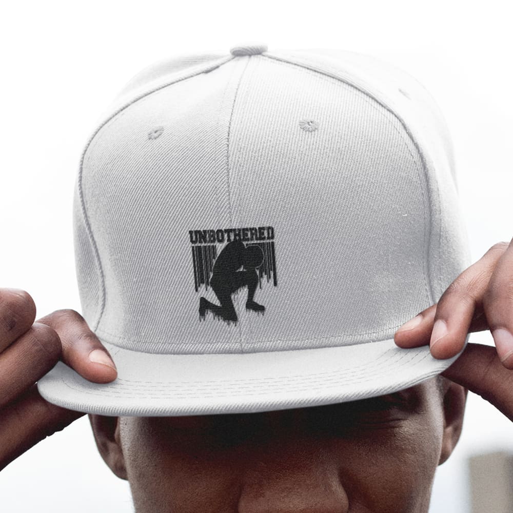  Unbothered Joshua Washington Hat, Black Logo