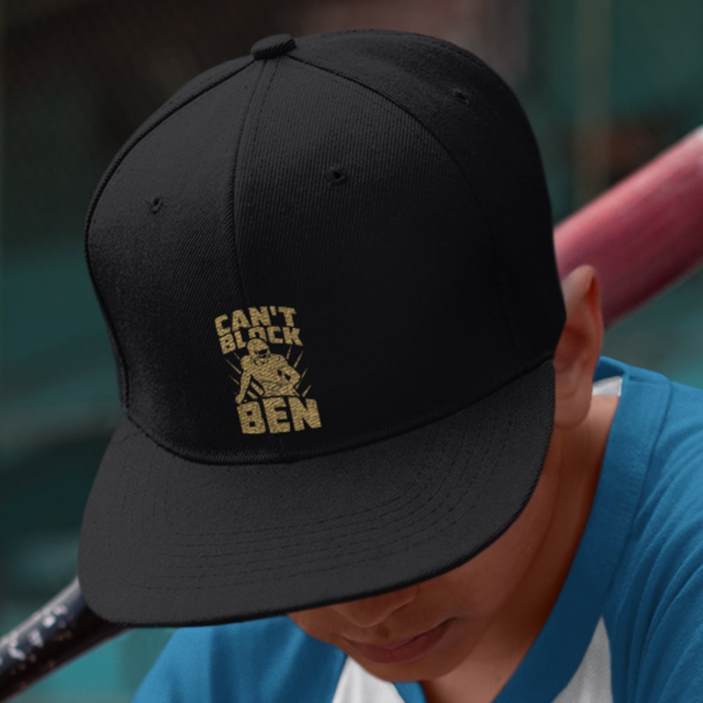  "Can't Block Ben" by Ben Desmarais Hat, Gold Logo