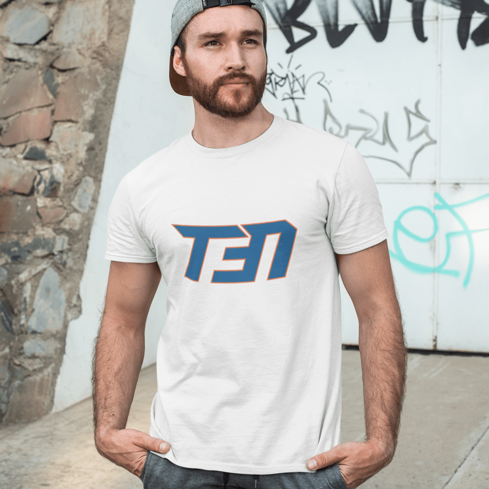 Tomas Nido, T-Shirt, Blue and Orange Logo