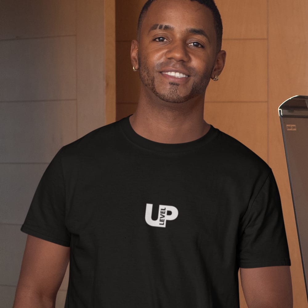 "LevelUp" center design by Cooper Donlin T-Shirt, White Logo