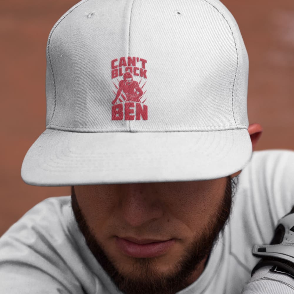 "Can't Block Ben" by Ben Desmarais Hat, Red Logo