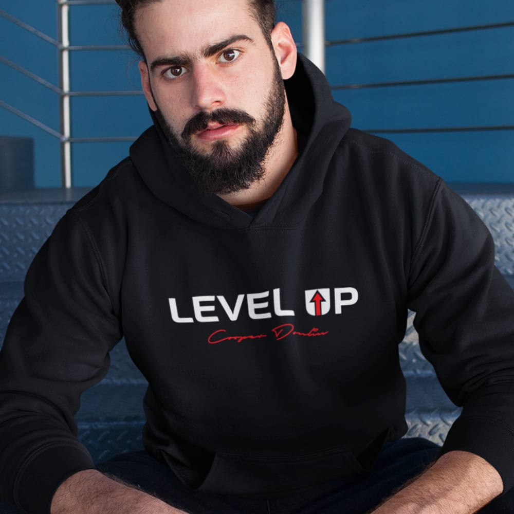 Level Up with Signature Cooper Donlin, Men's Hoodie, White Logo