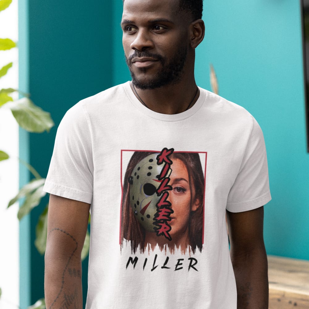 Killer Masked Miller by Juliana Miller Unisex T-Shirt, Dark Logo