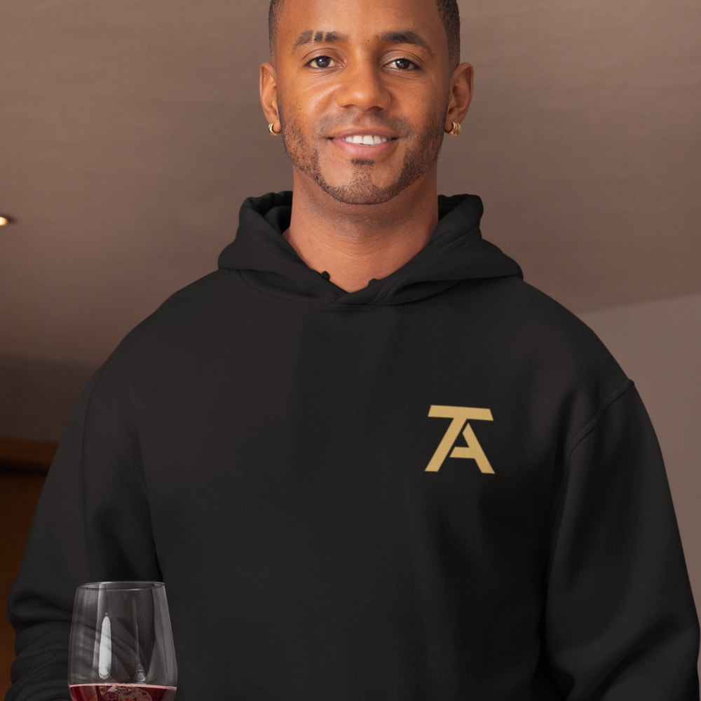 Troy Anderson Jr. Men's Hoodie, Gold Logo Mini