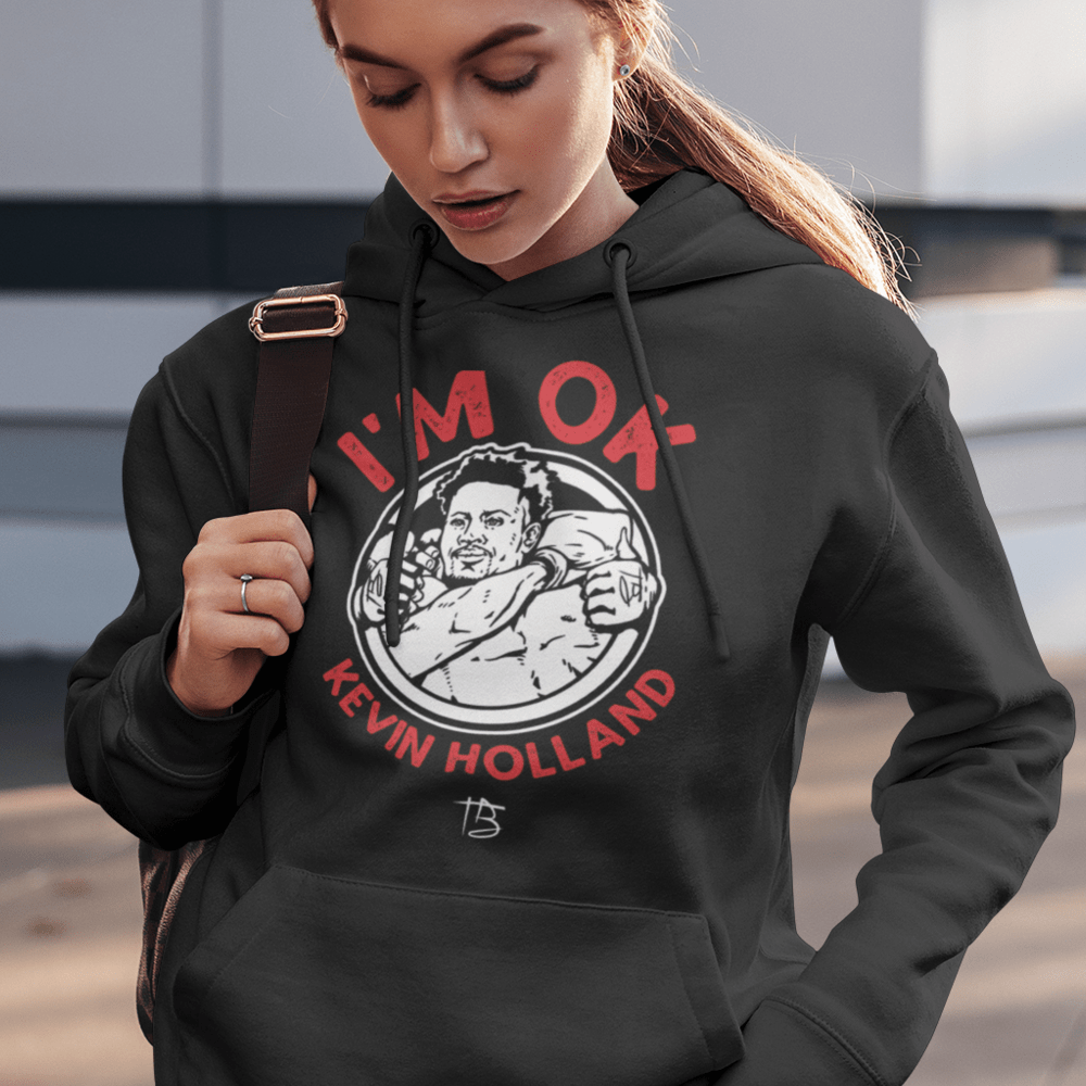 I'm Ok Women's Hoodie , White Logo
