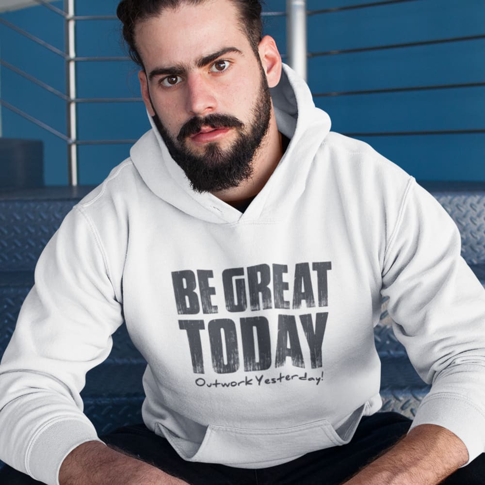 Be Great Today by Jovon Johnson Unisex Hoodie, Black Logo