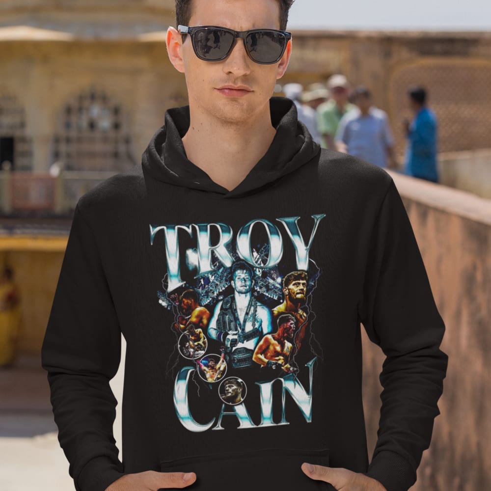 Troy Cain Men's Hoodie, Colored Logo