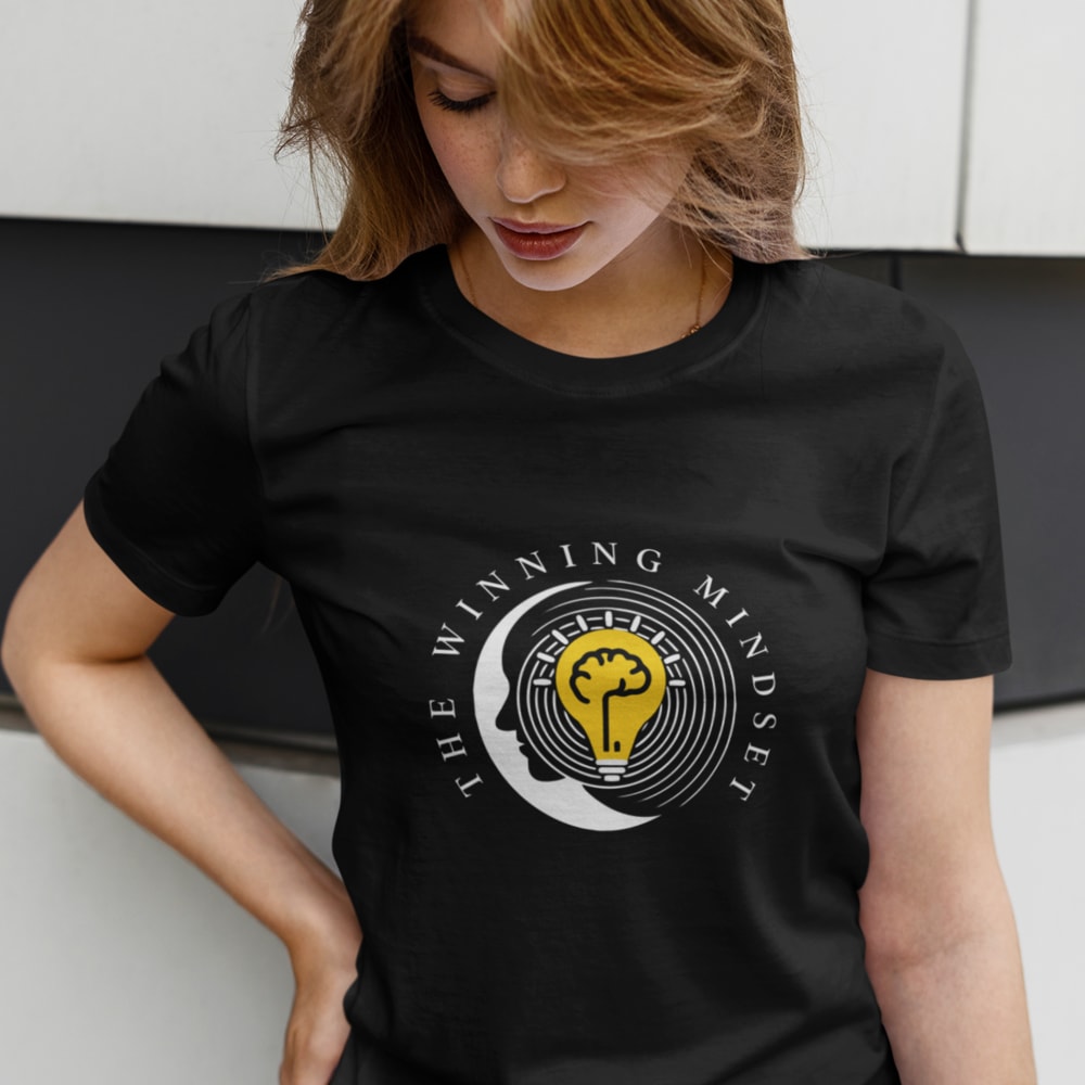 The Winning Mindset Reggie Rusk Women's T-Shirt,  White Logo