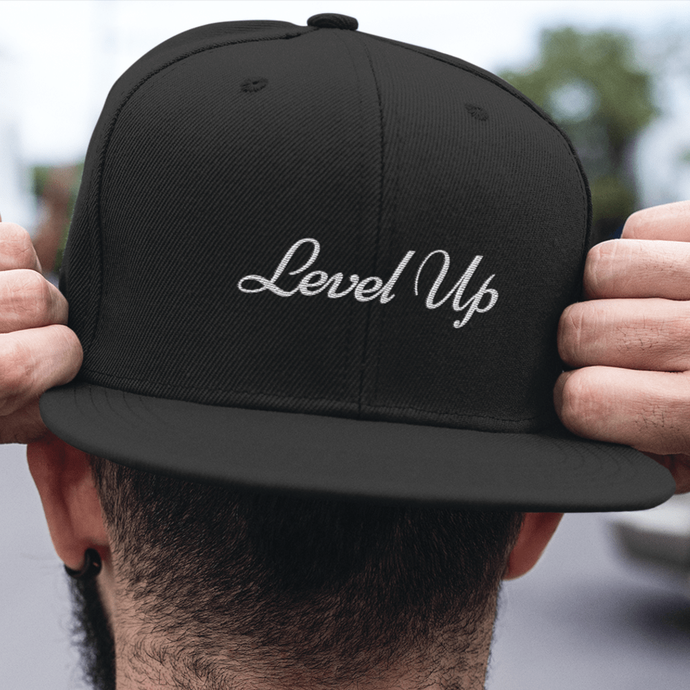 Cooper Donlin's "Level Up" Hat, White Logo