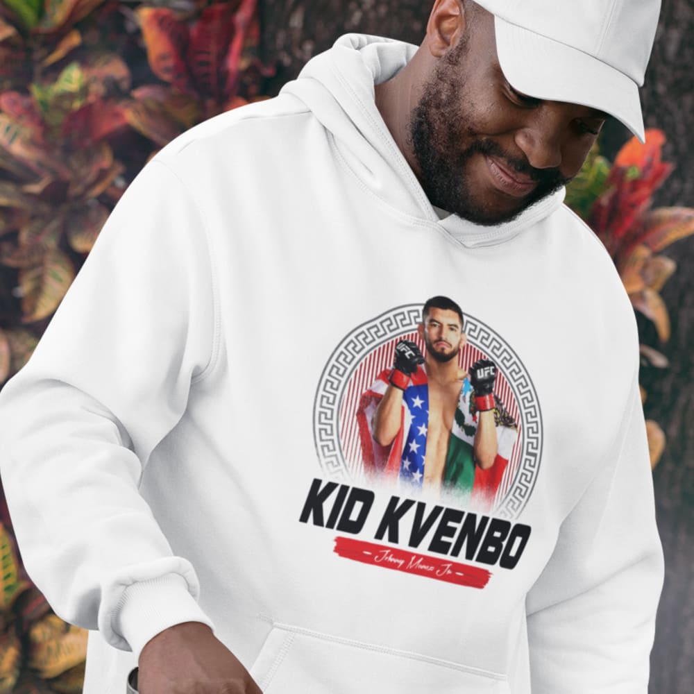  Kid Kvenbo II by Johnny Muñoz Men's Hoodie, Black Logo
