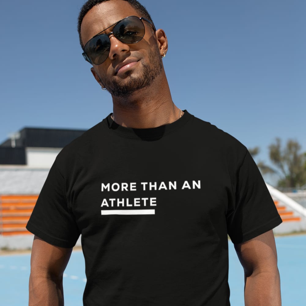 More Than An Athletes by Martin Vorster T-Shirt, White Logo