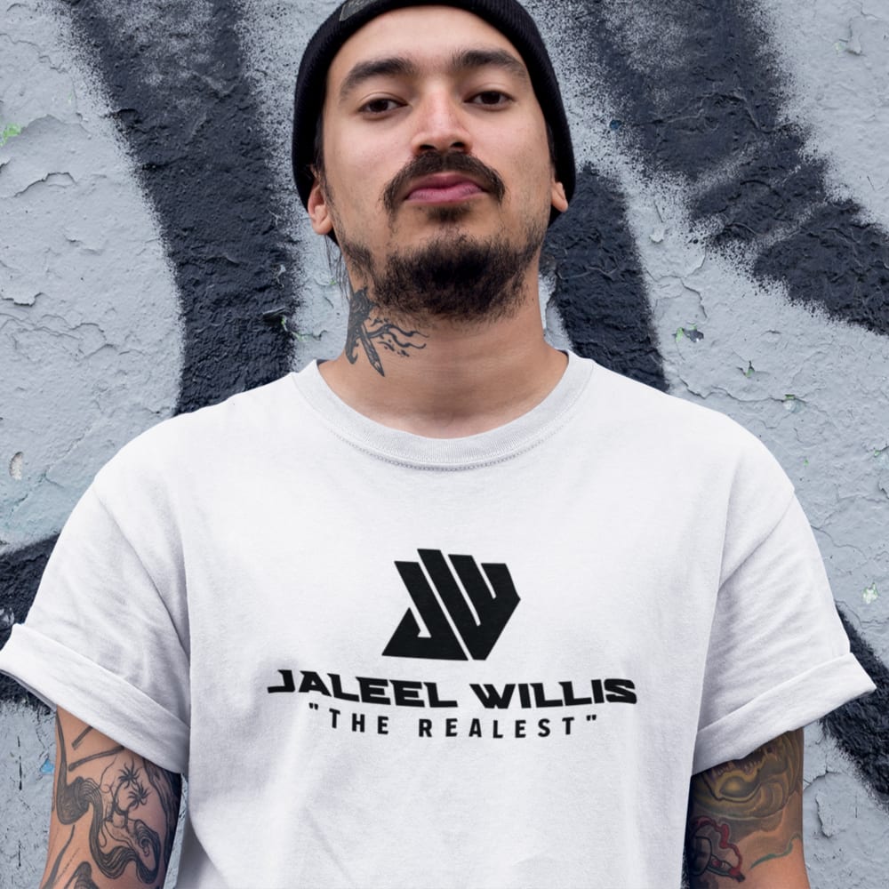 The Realest by Jaleel Willis Men's T-shirt, All Black Logo
