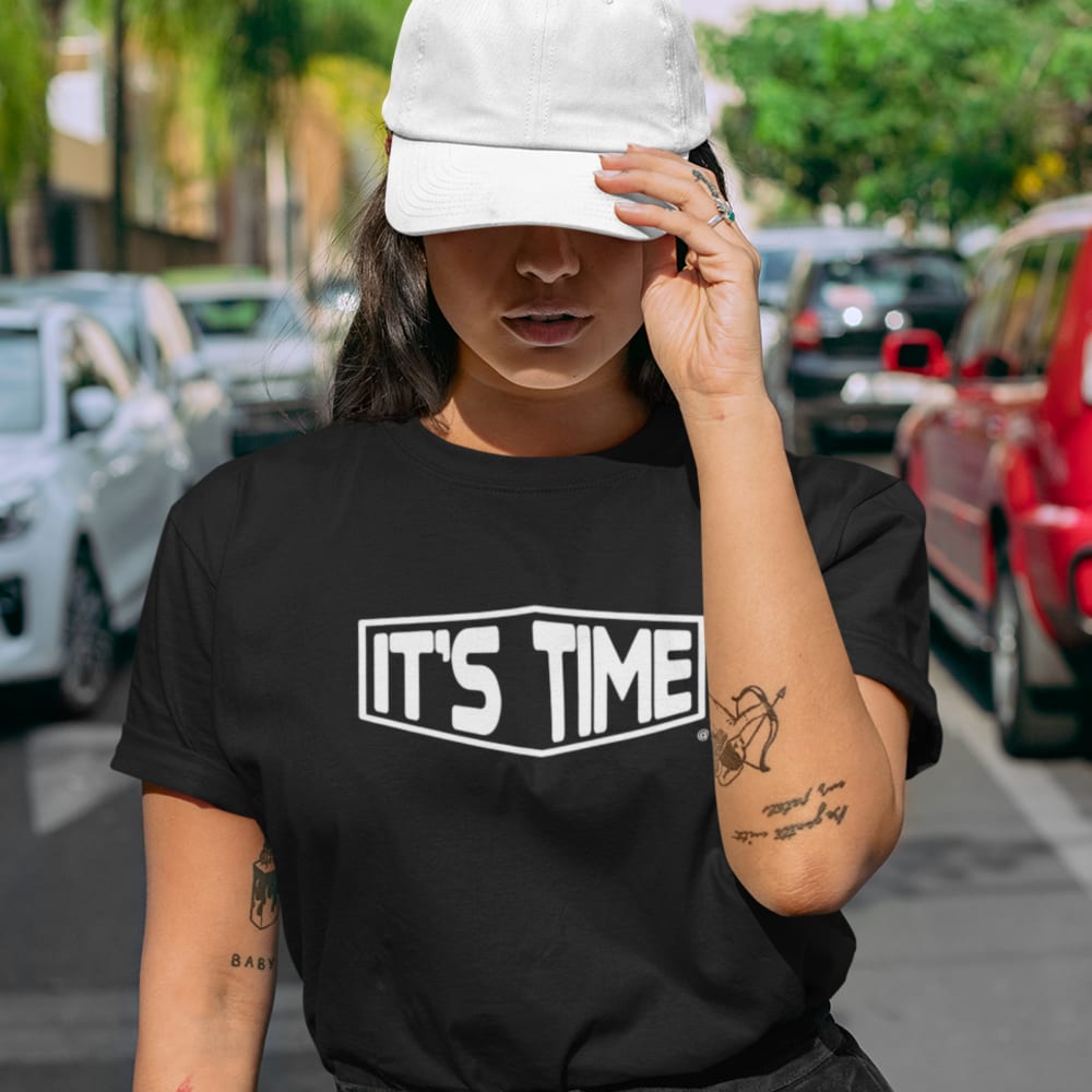 Bruce Buffer It’s Time Women's T-Shirt, White Logo