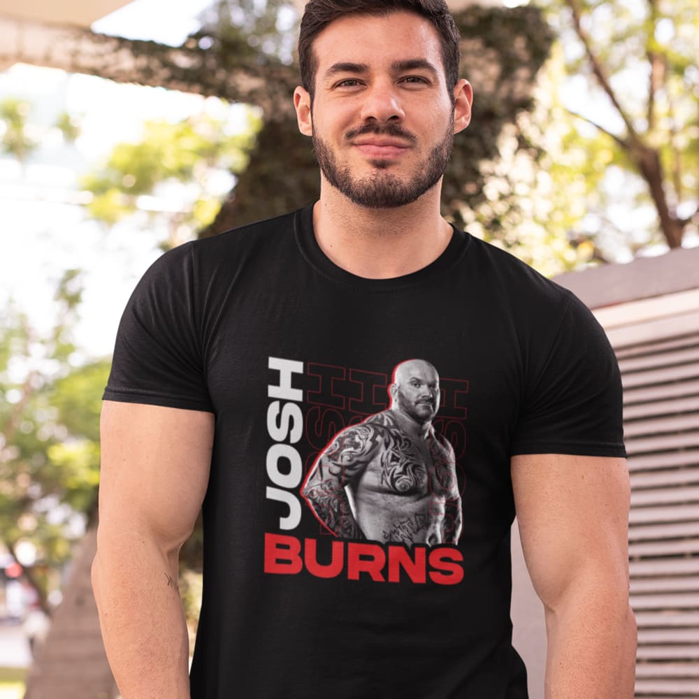  Josh Burns Men's Graphic T-Shirt, White Logo