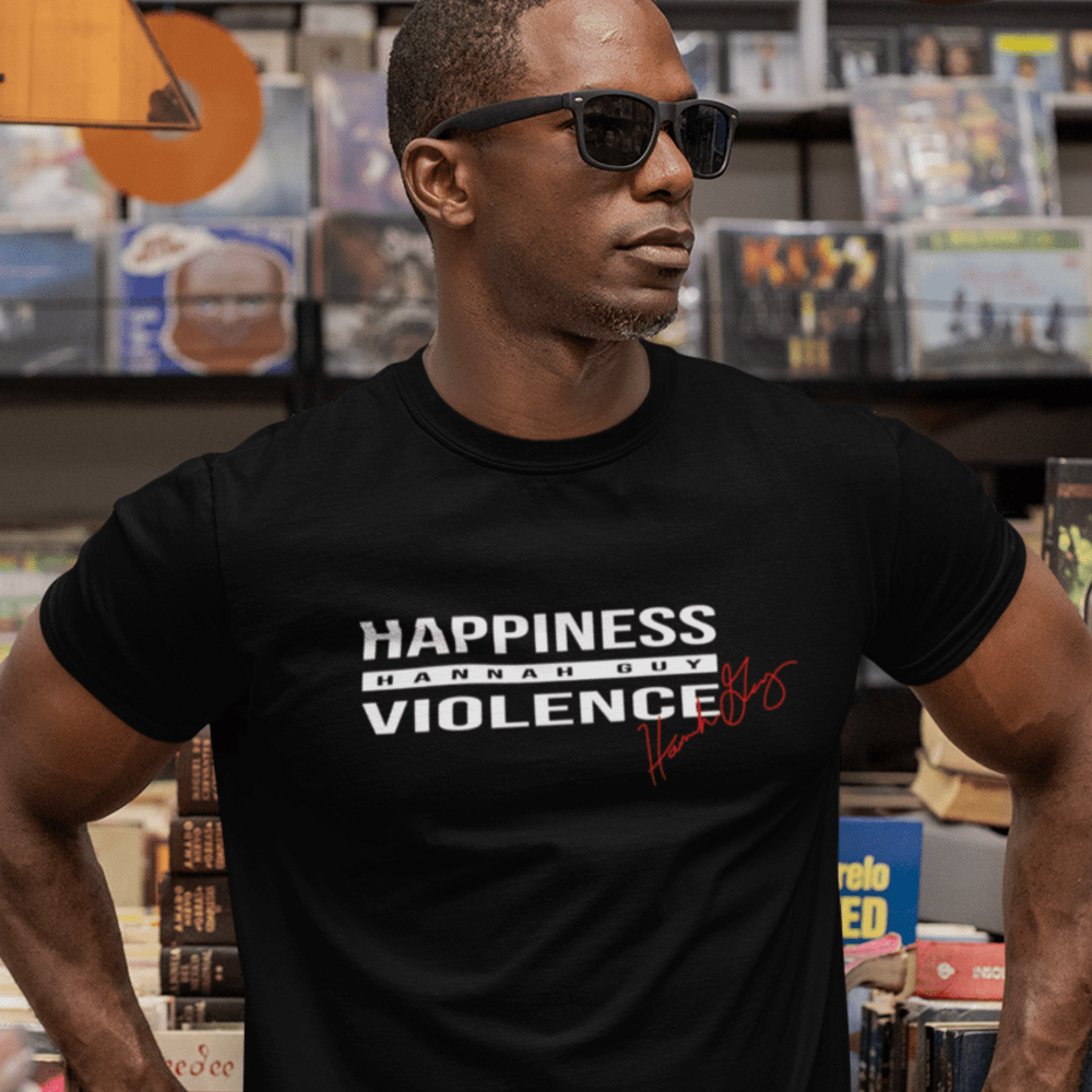 LIMITED EDITION SIGNED Hannah Guy Happiness & Violence Men's T-Shirt
