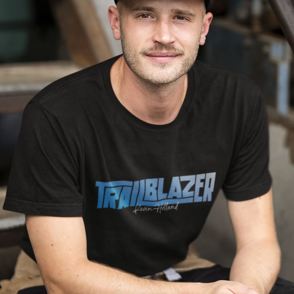  Trail Blazer II by Kevin Holland Men's T-Shirt, White Logo