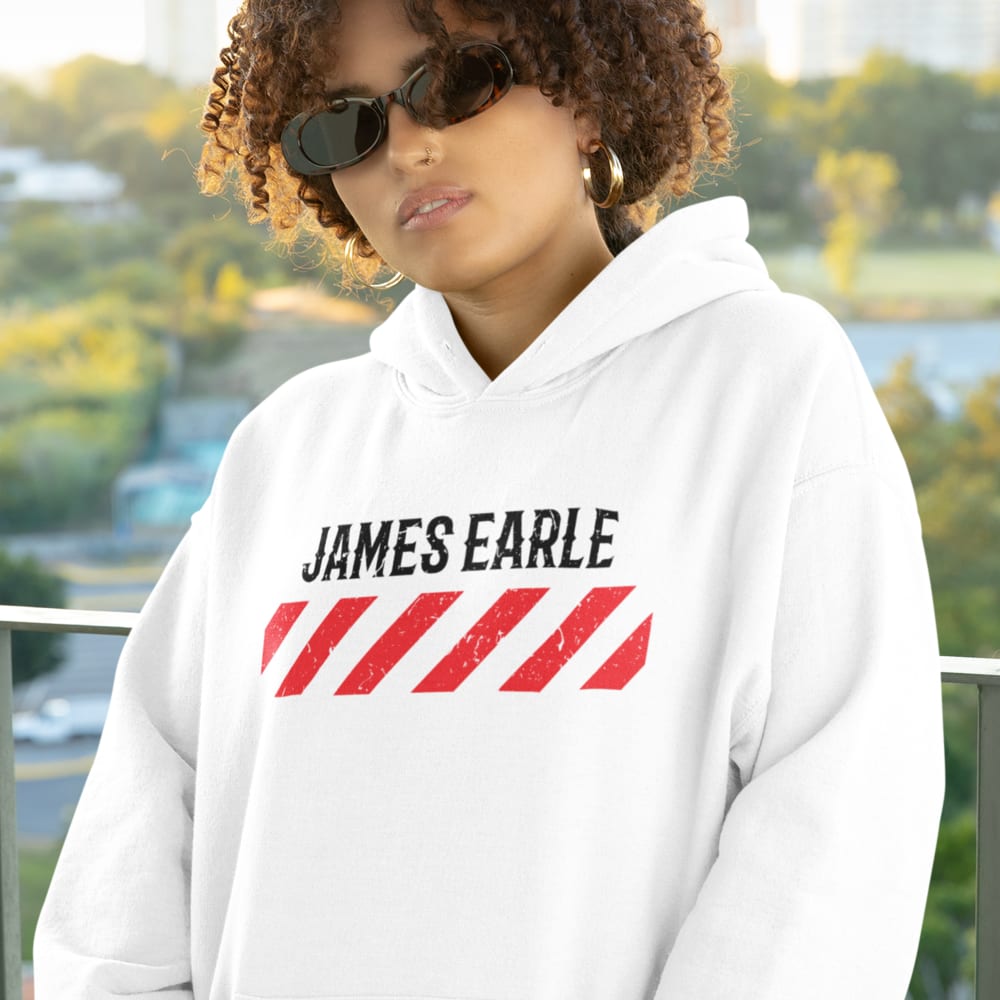 James Earle Women's Hoodie, Black Logo