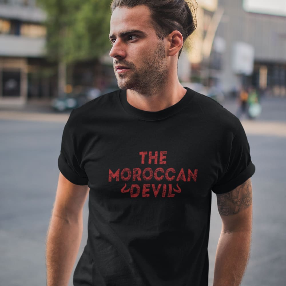 The Moroccan Devil, T Shirt, Red Logo, by Youssef Zalal