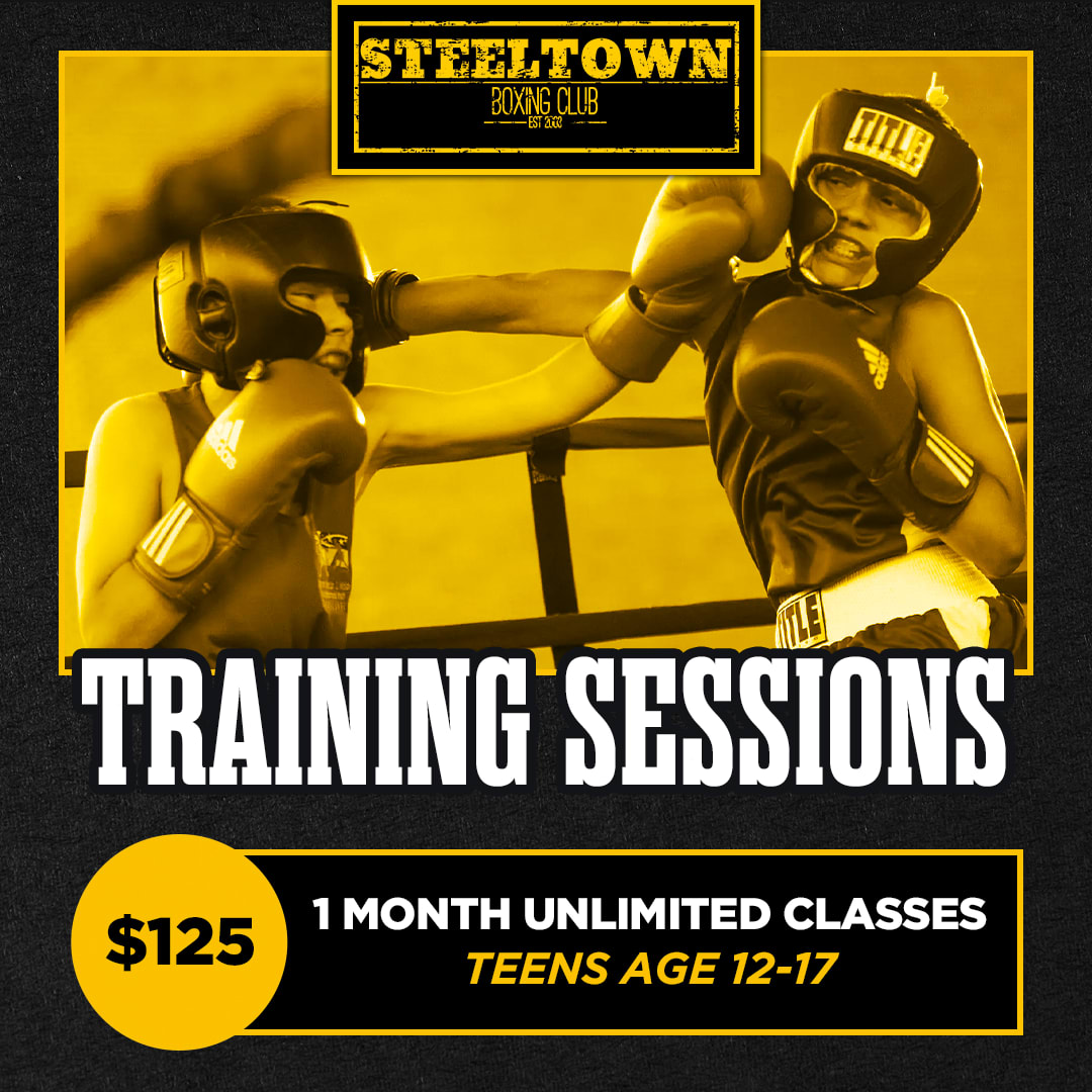 Steeltown Boxing 1 Month Unlimited Training Sessions for Teens Ages 12-17