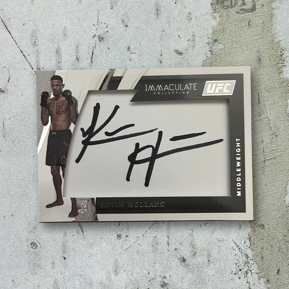 Kevin Holland Authentic Signed UFC Collectors Card	