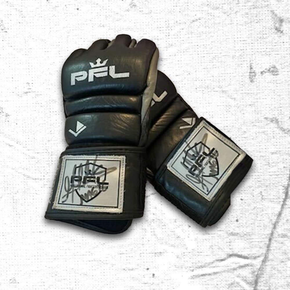 Marlon Moraes Fight Worn & Signed PFL Gloves