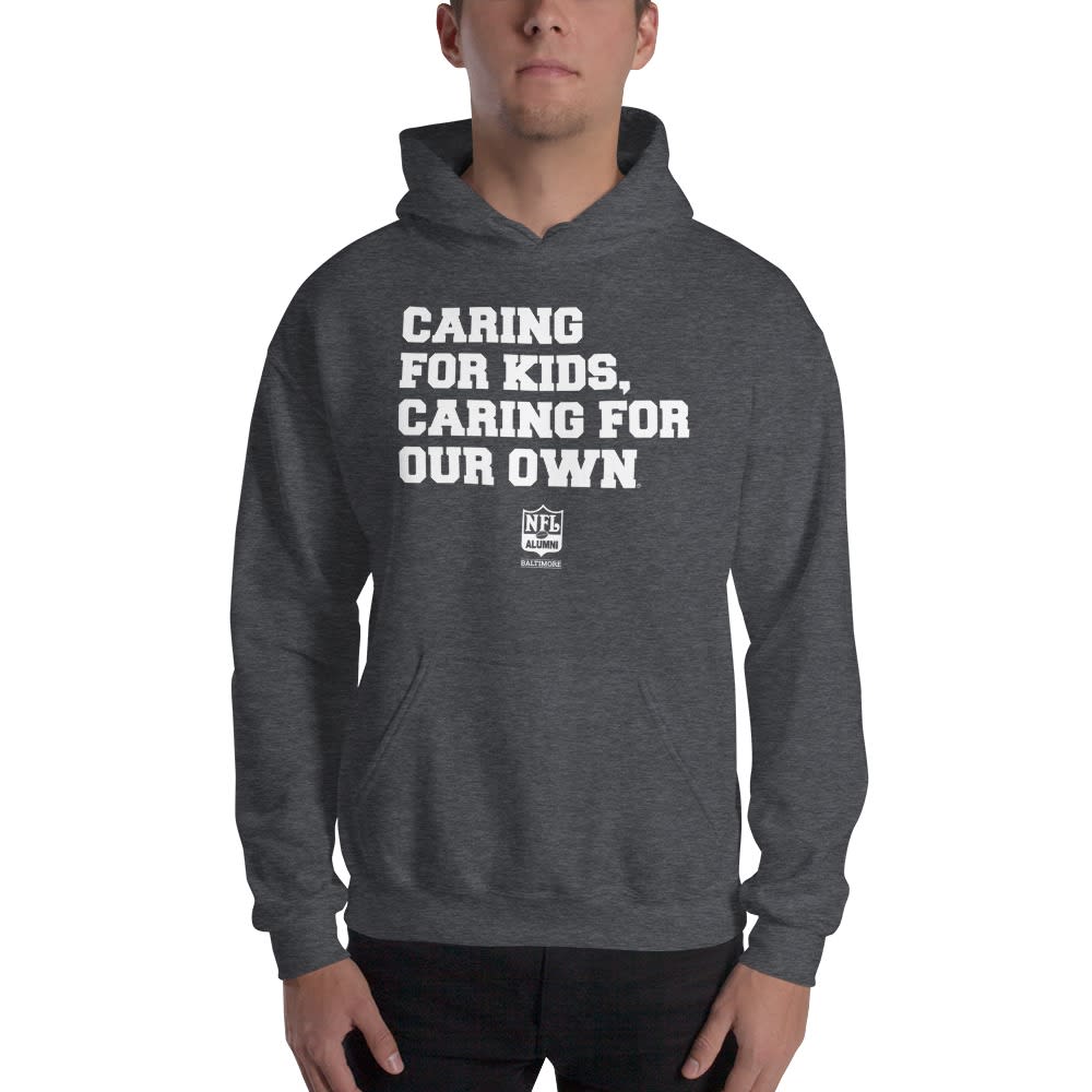 "Caring for Kids, Caring for our Own" NFL Alumni Baltimore, Hoodie, Light Logo