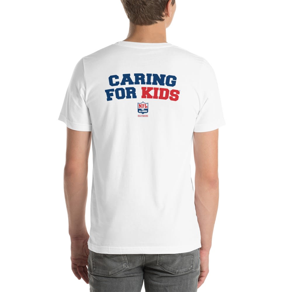 "Caring for Kids, Caring for our Own" NFL ALumni Baltimore, Back Design, Men's T-Shirt