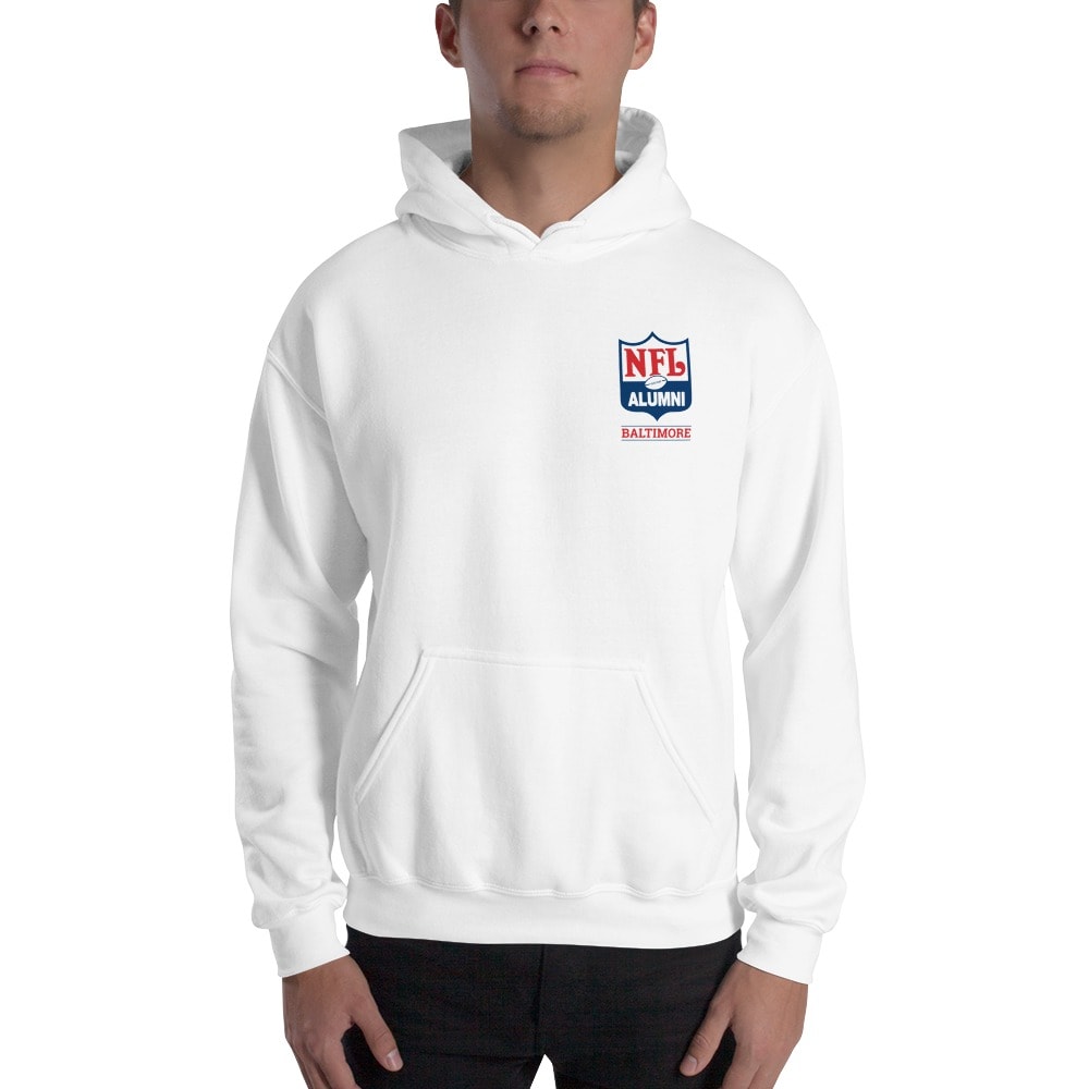 "Caring for Kids, Caring for our Own" NFL ALumni Baltimore, Back Design, Hoodie