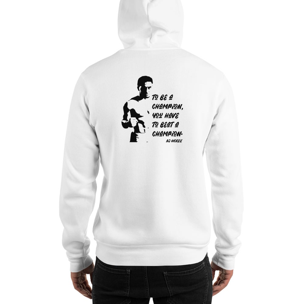 AJ McKee Pendulum Front Chest, To Be A Champion Quote on Back - Hoodie