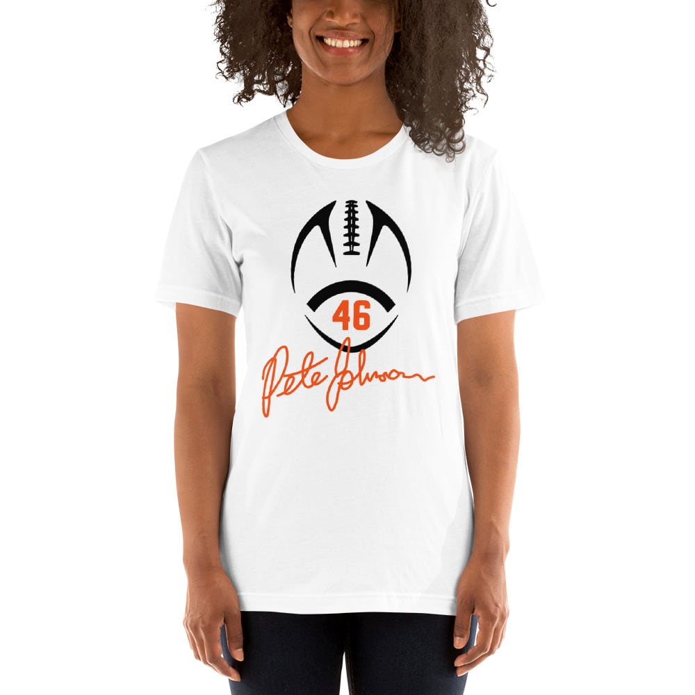 Pete Johnson #46 Women's T-Shirt, Orange Logo