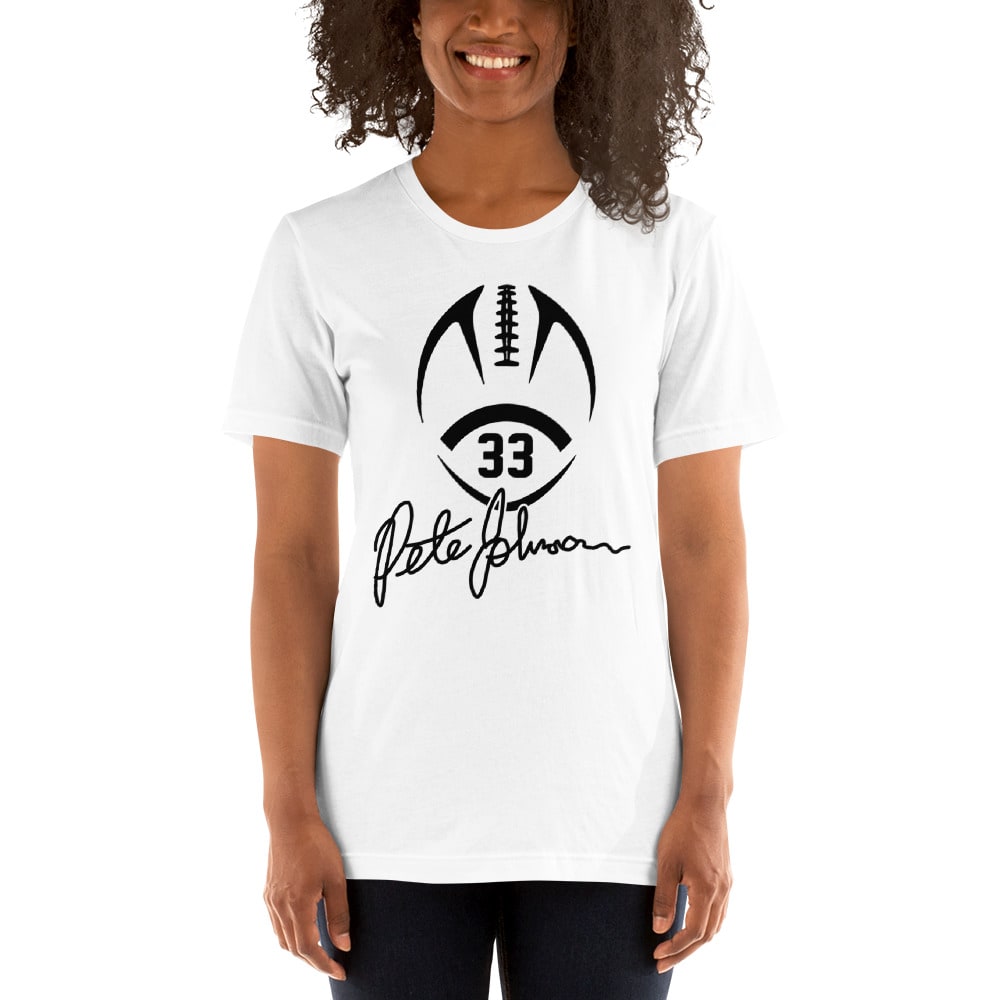 Pete Johnson #33 Women's T-Shirt, Black Logo