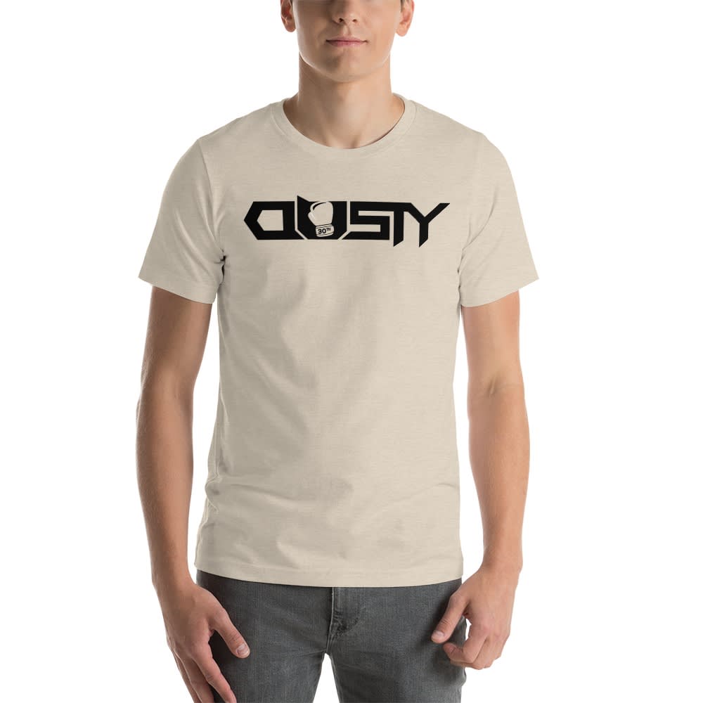"Dusty 30th" by Dusty Hernandez, T-Shirt, Black Logo