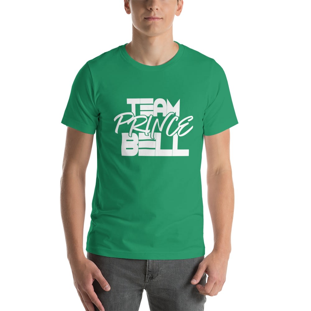 "Team Prince Bell" by Albert Bell, T-Shirt, White Logo