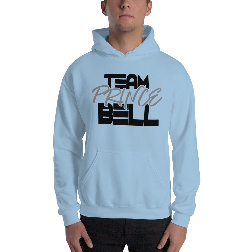 "Team Prince Bell" by Albert Bell Hoodie, Black and Grey Logo
