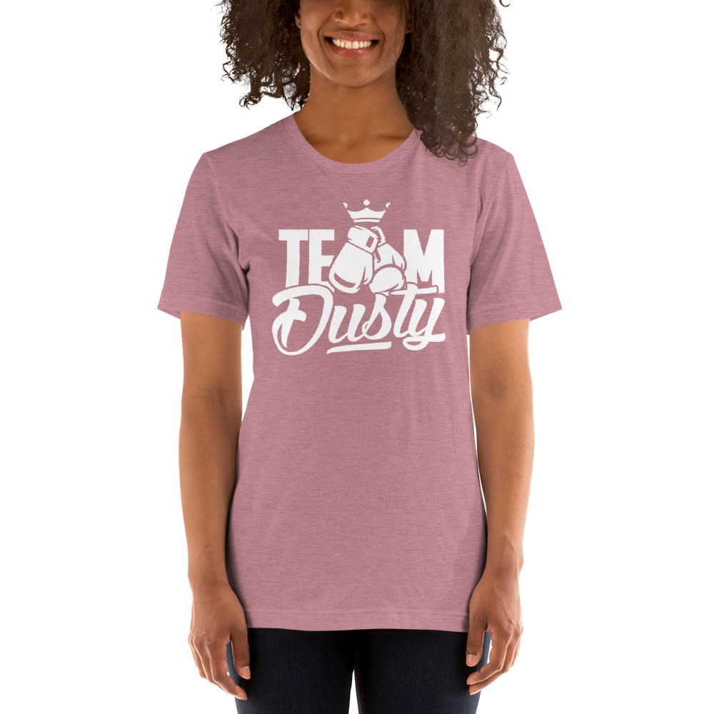 Team Dusty by Dusty Hernandez, Women's T-Shirt, White Logo