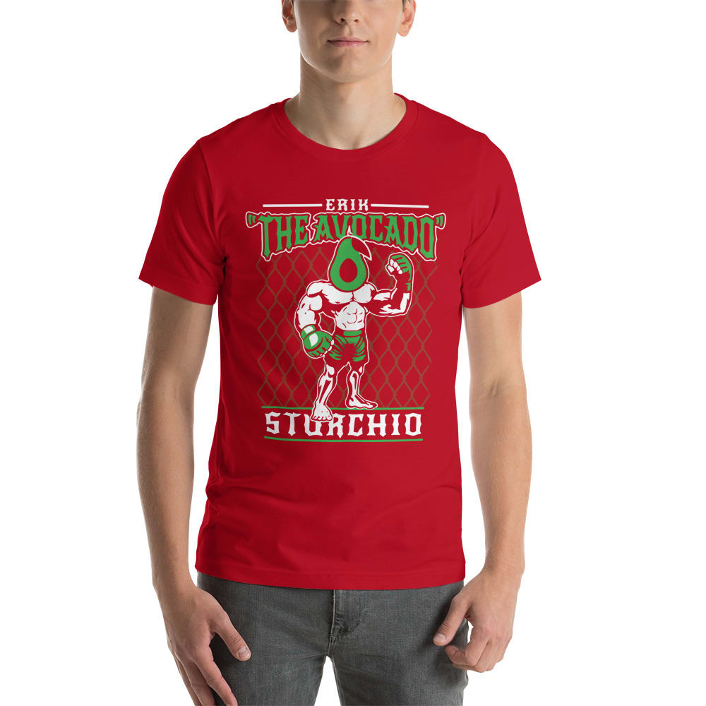 Eric  "The Avocado" Sturchio Men's T-Shirt, White Logo