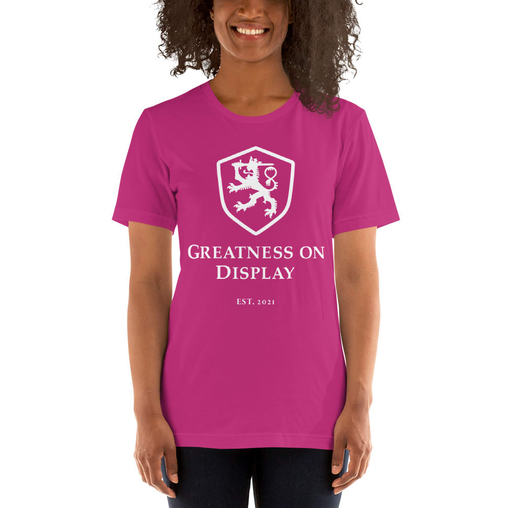 Greatness on Display Women's T-Shirt, White Logo