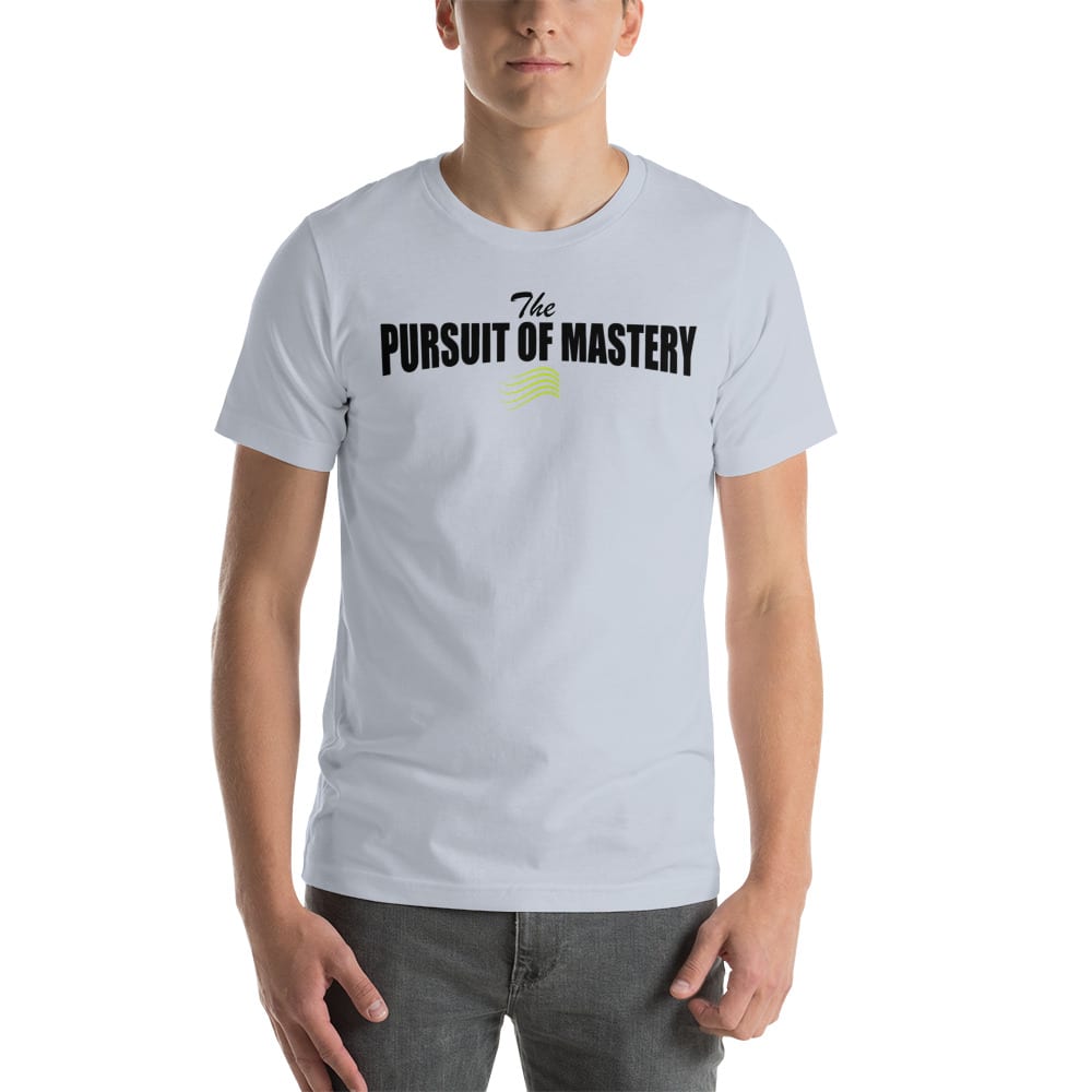 The Pursuit of Mastery inspo Peggy Maerz T-Shirt, Black Logo