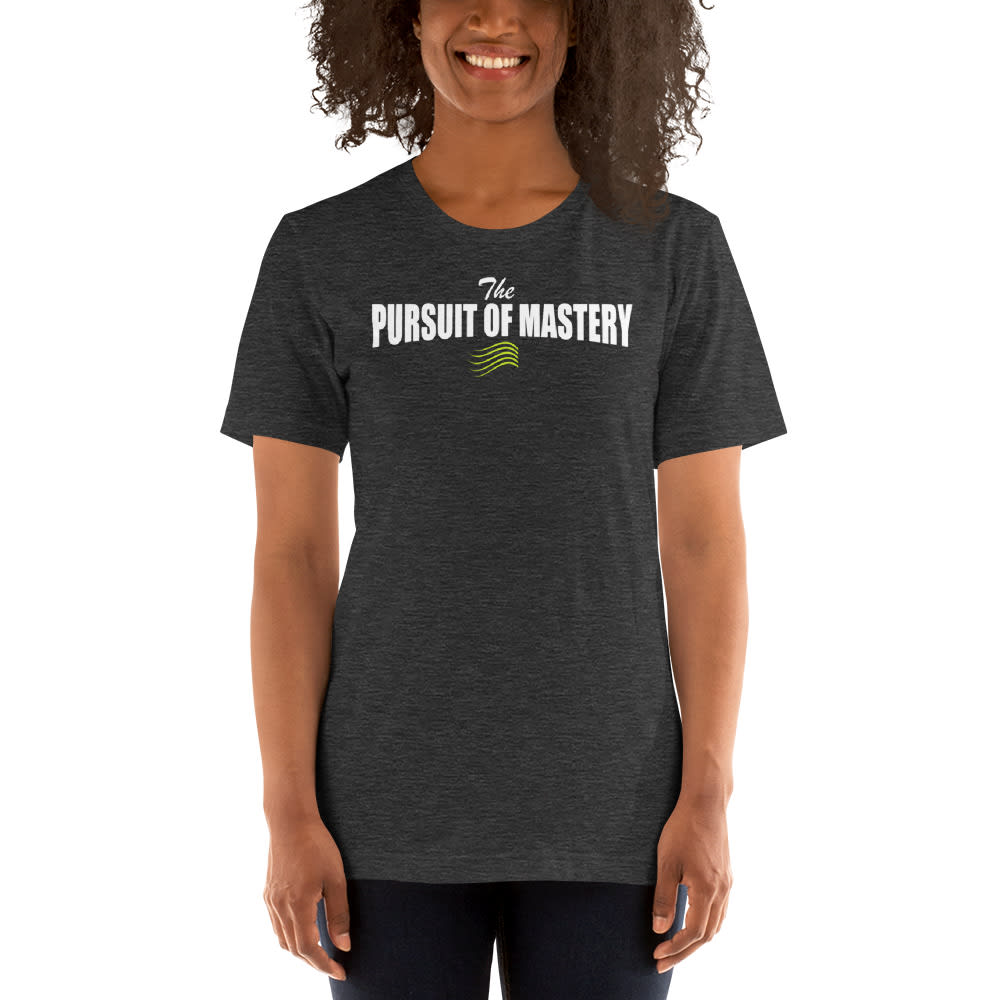  The Pursuit of Mastery inspo Peggy Maerz Women's T-Shirt, White Logo Logo