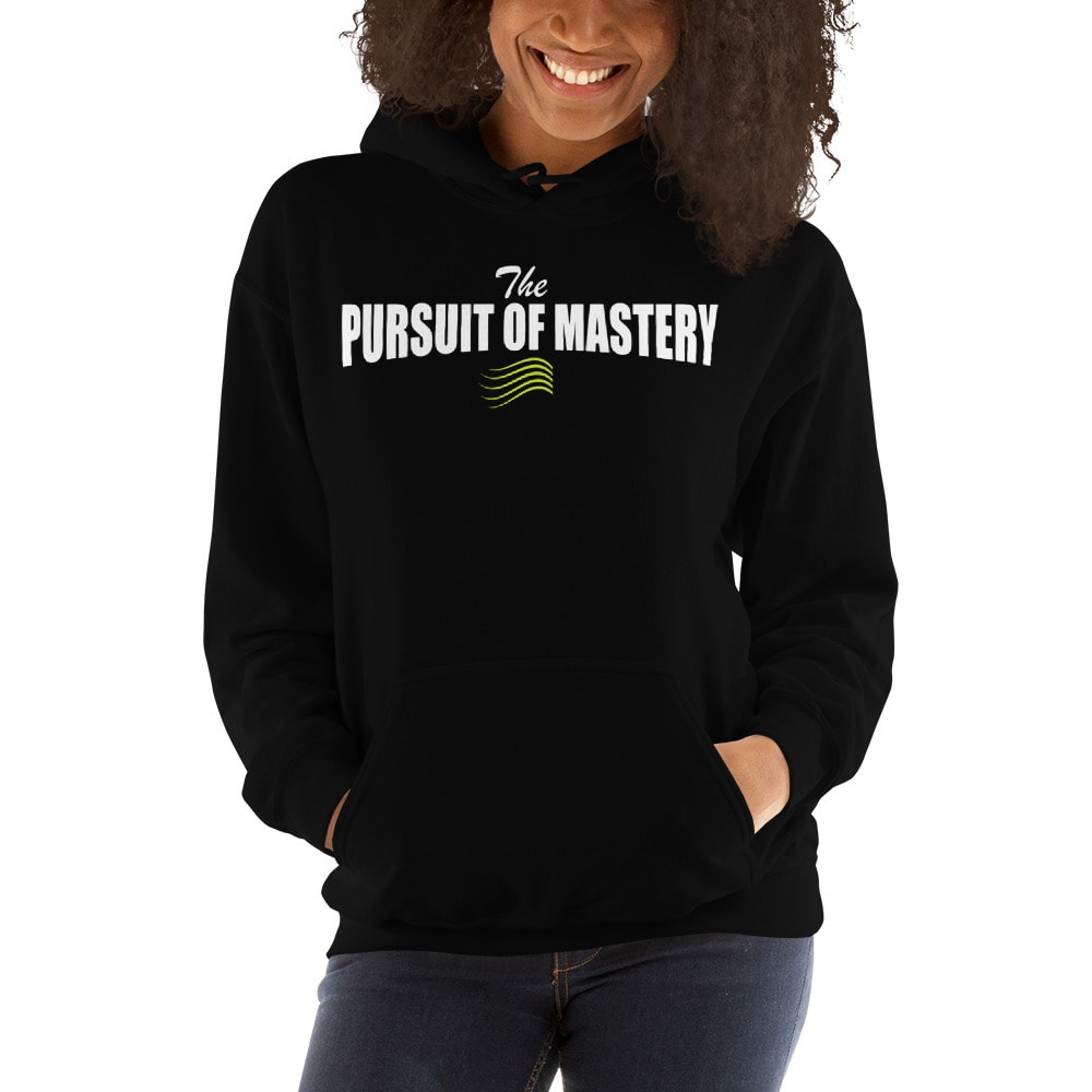  The Pursuit of Mastery by Peggy Maerz Women's Hoodie, White Logo Logo