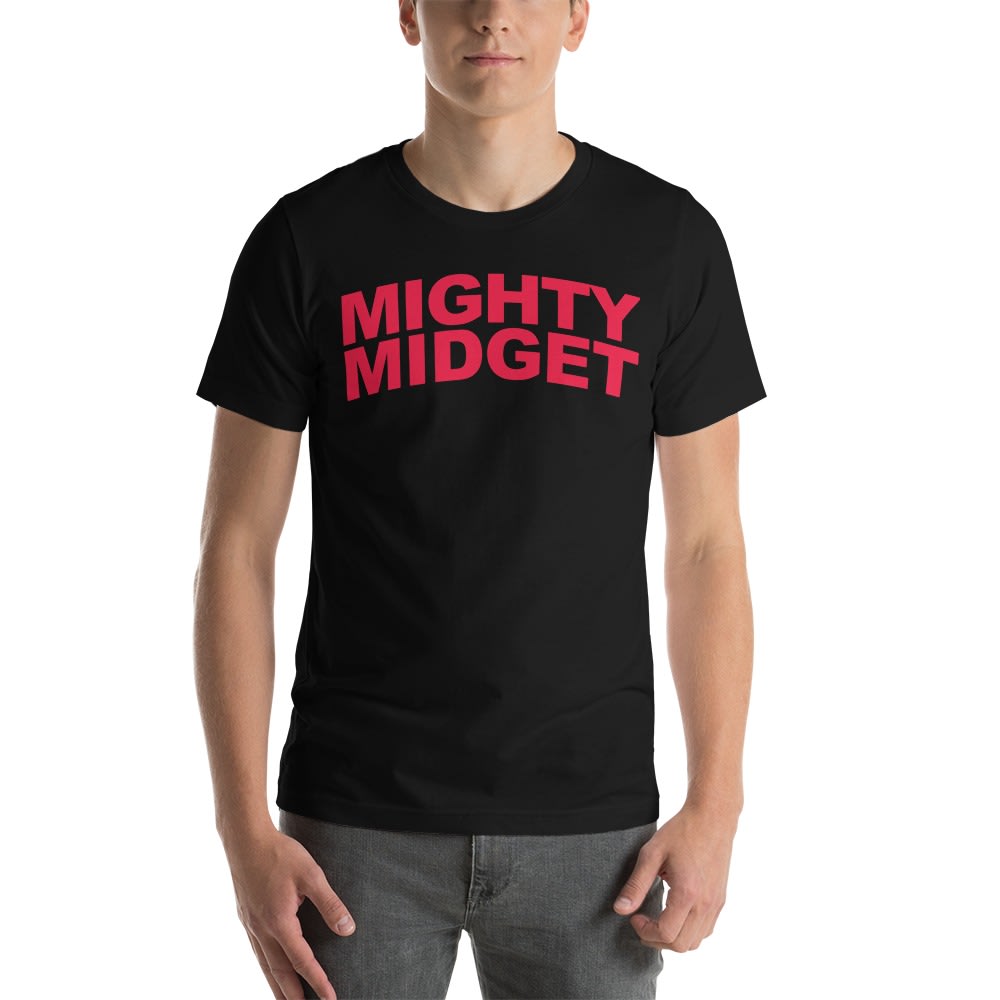 Mighty Midget by Tramaine Williams Men's T-shirt, Red Logo