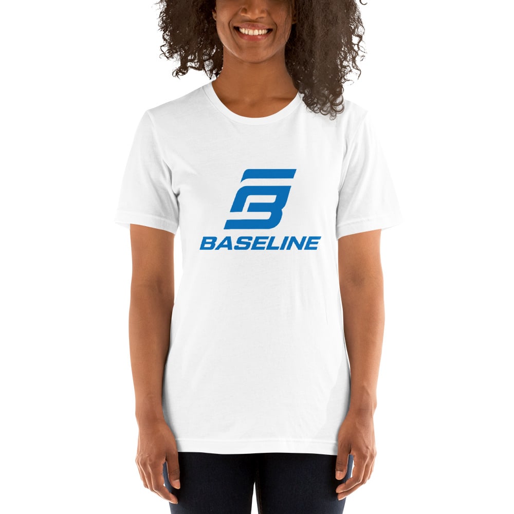 Baseline Sports V#2 Women's T-Shirt, Blue Logo