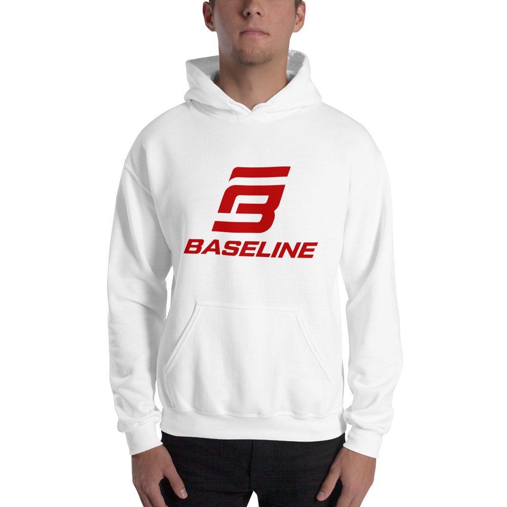  Baseline Sports V#2 Men's Hoodie, Red Logo