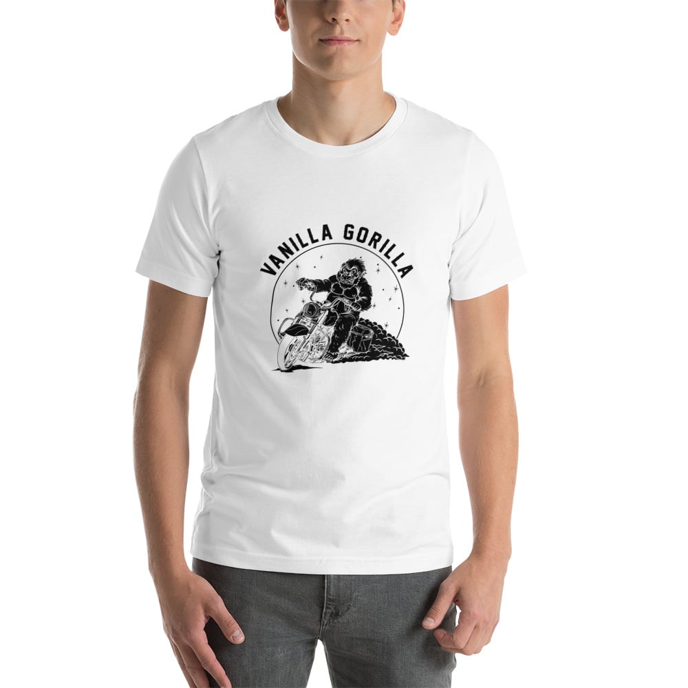 "Vanilla Gorilla" by Sam Crossed Men's T-shirt, Black Logo