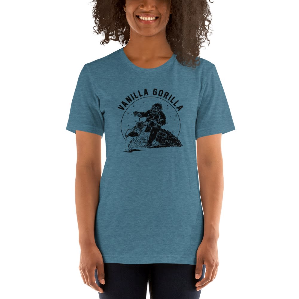 "Vanilla Gorilla" by Sam Crossed Women's T-shirt, Black Logo