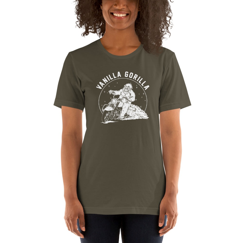 "Vanilla Gorilla" by Sam Crossed Women's T-shirt, White Logo