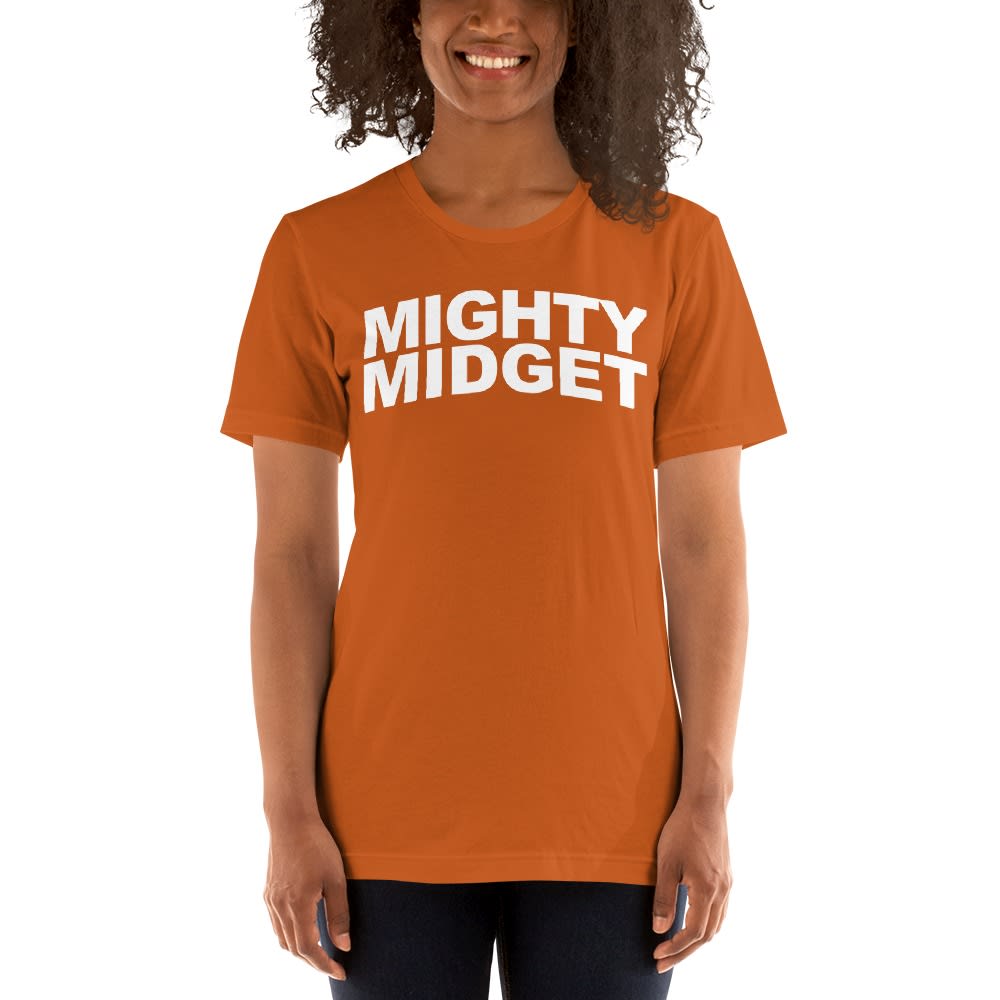 Mighty Midget by Tramaine Williams Women's T-shirt, White Logo