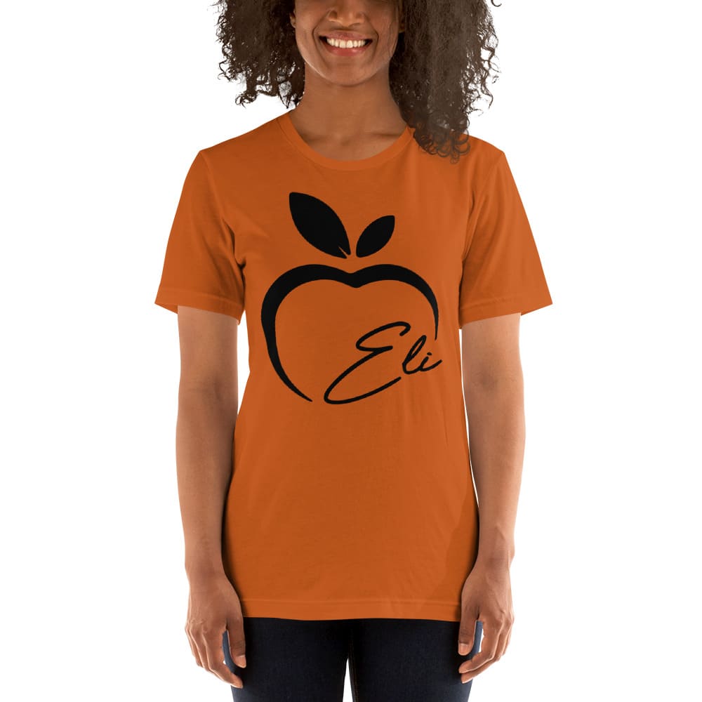  Eli Apple Women's T-Shirt, Black Logo  
