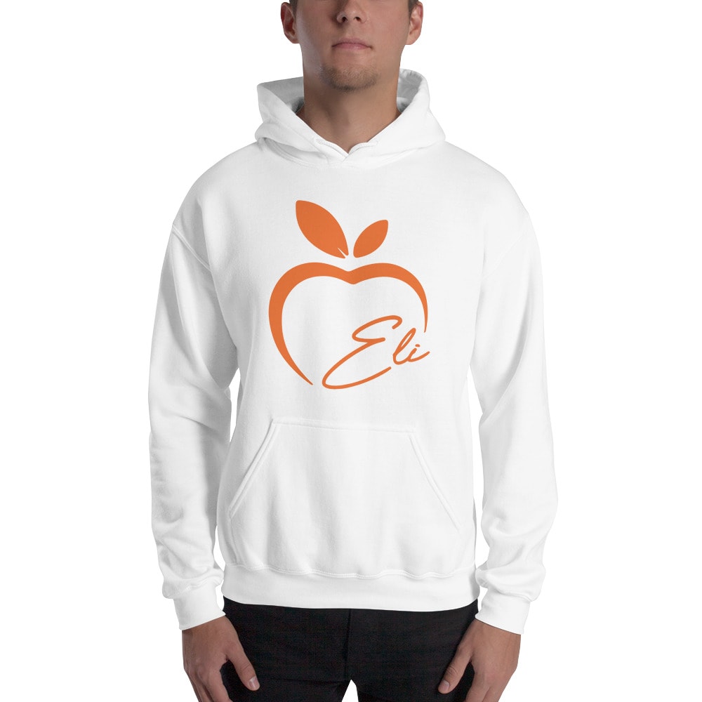 Eli Apple by MAWI, Men's Hoodie, Orange Logo 