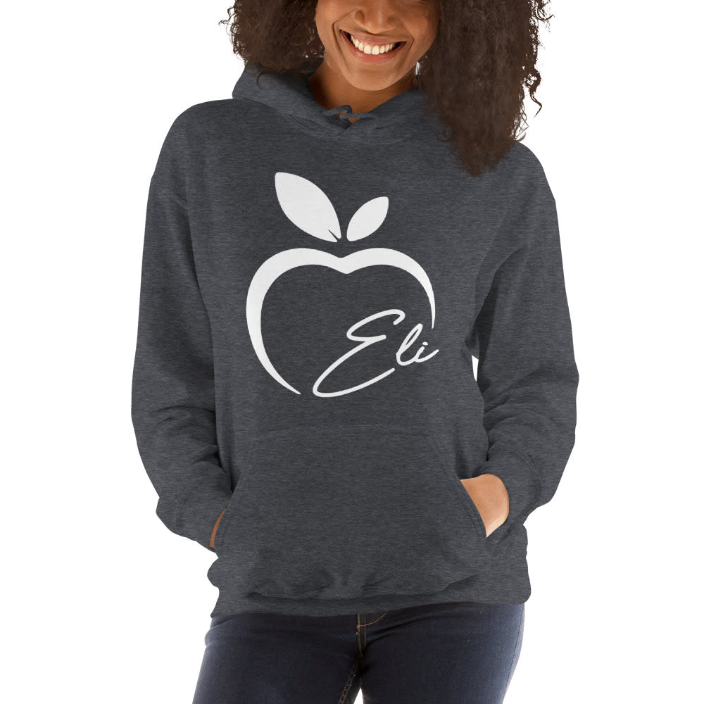 Eli Apple by MAWI, Women's Hoodie, White Logo 